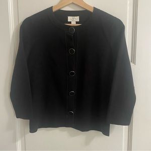 Talbots petite 3/4 sleeve sweater with enamel buttons